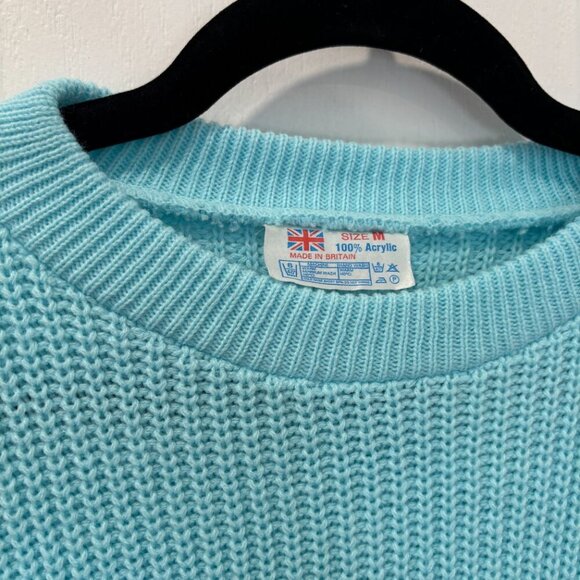 Light Blue Knitted Sweater - Picture 2 of 4